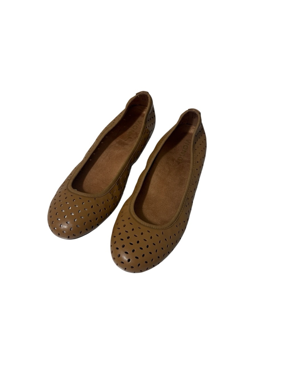 Leather ballet flats, Vionic, perforated design